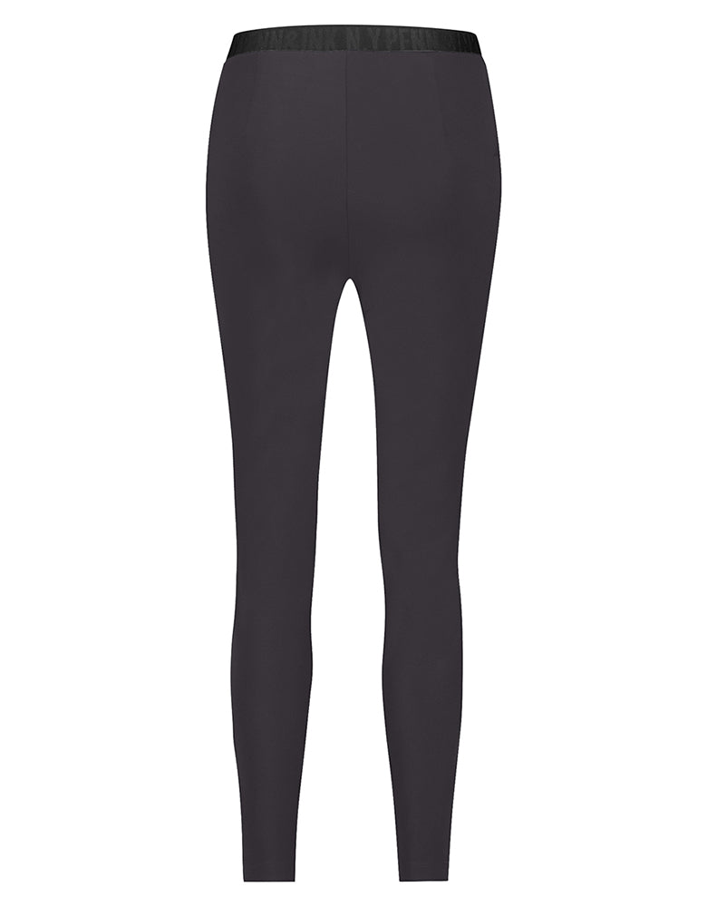 PENN&INK N.Y Hose Seatle Anthrazit Travel-Quality Elastischer Bund Straight Fit Rückseite