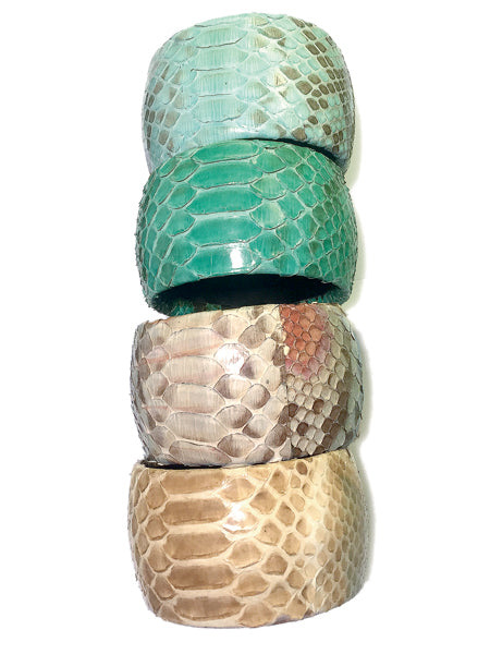Armreifen Pythonleder 50 mm Breit Unikate