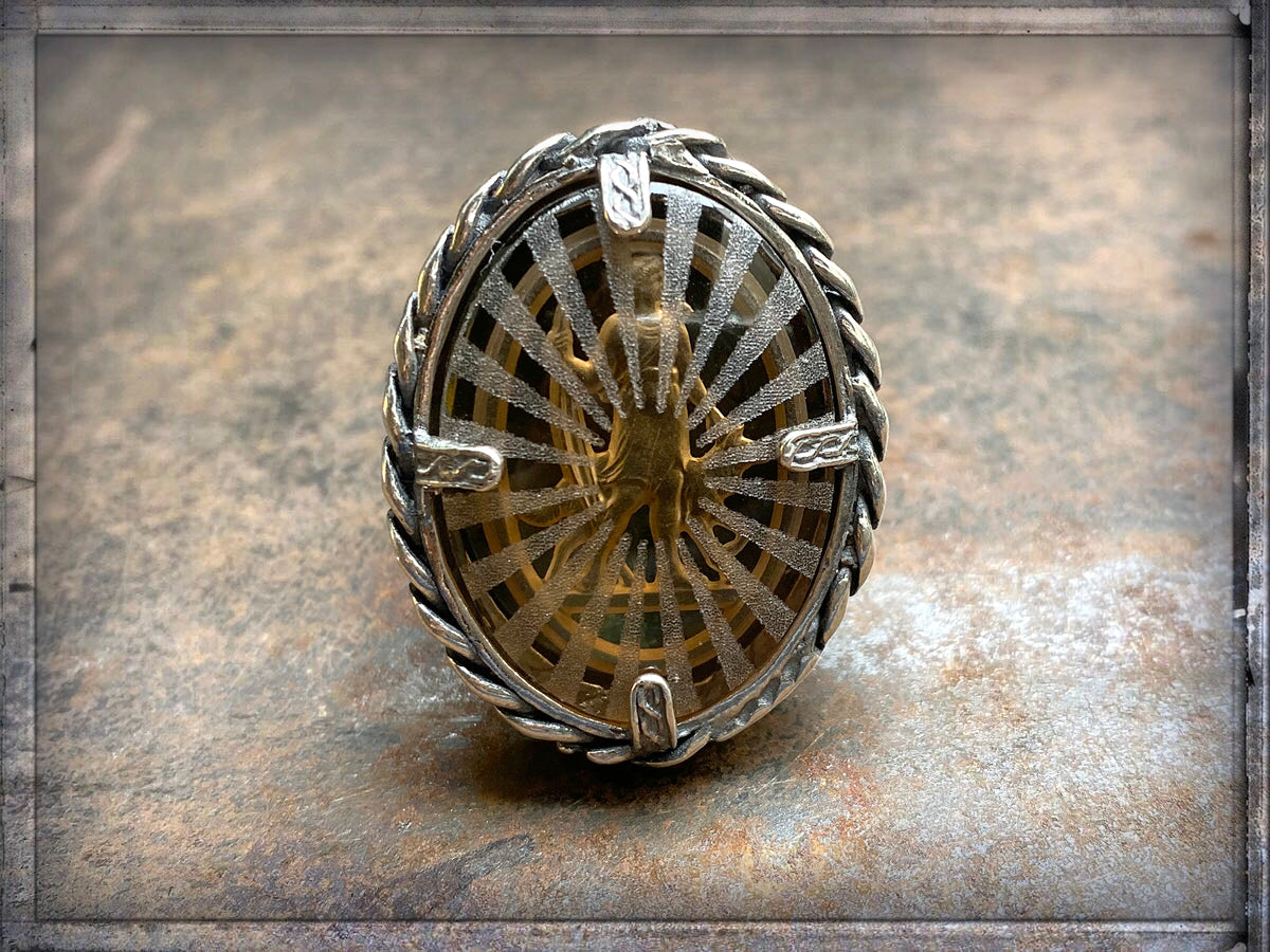 Gem Kingdom Ring Göttin Diana Alchemy of Soul 925 Sterling Silber