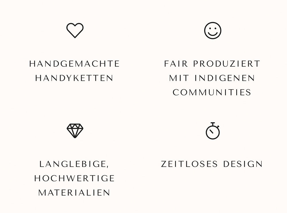 Mahawo Handyketten Handgeknüpft Fair Produziert Mexiko