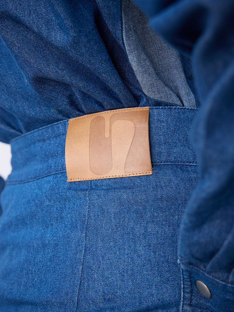 Notshy Jeansrock Deniim Patchwork Mira 100 % Baaumwolle Detail 2