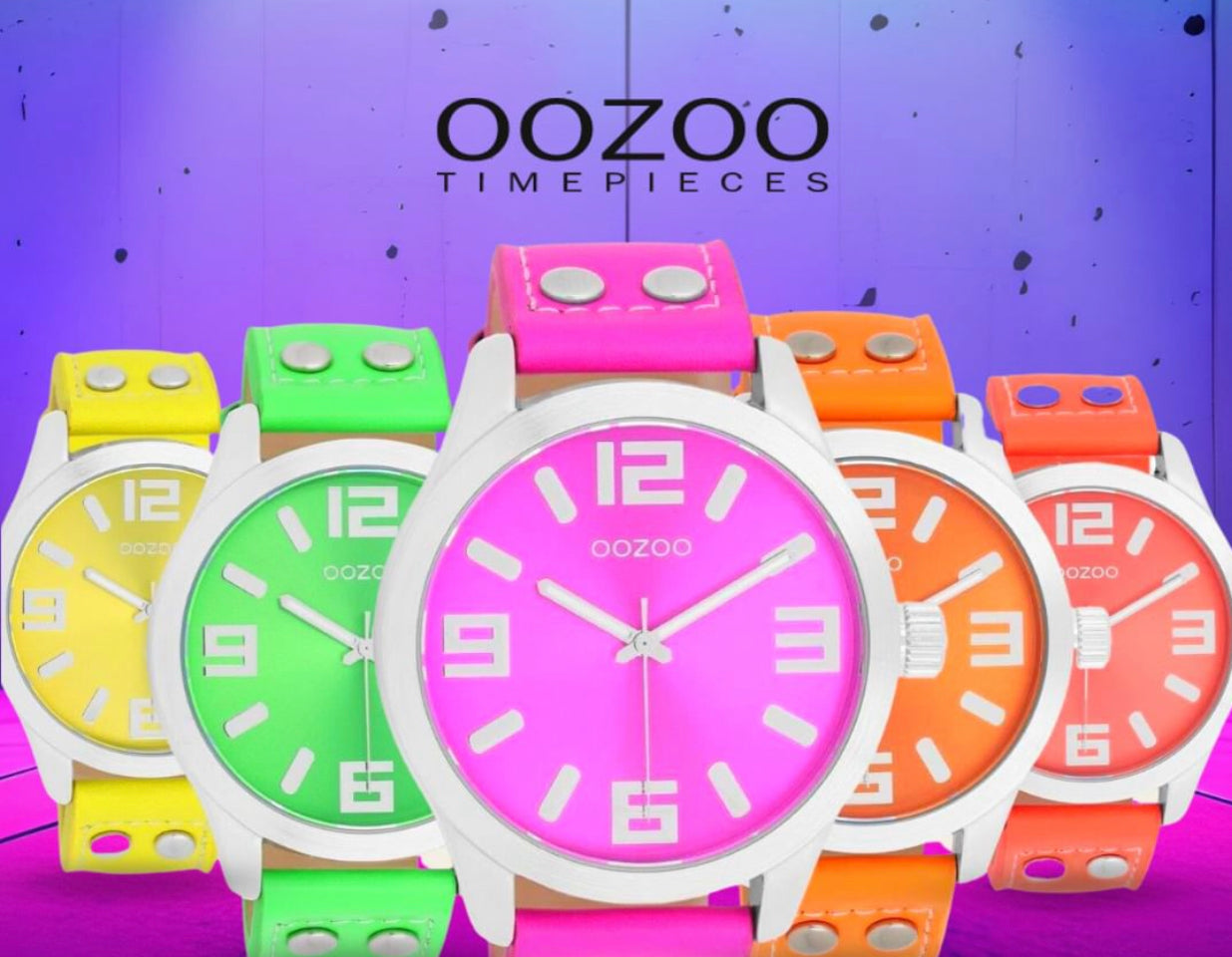 OOZOO Timepieces Neon Fluo Uhren 46 mm