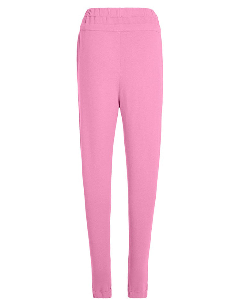 PENN&INK N.Y Joggingpants Cerise Rosa Bindeband Baumwolle Rückseite