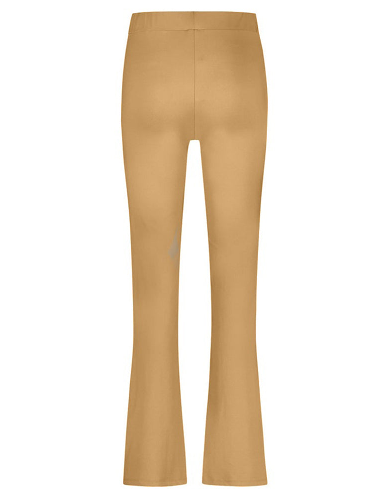PENN&INK N.Y Hose Bootcut Ausgestelltes Bein Travel-Quality Elastischer Bund Camel Rückseite