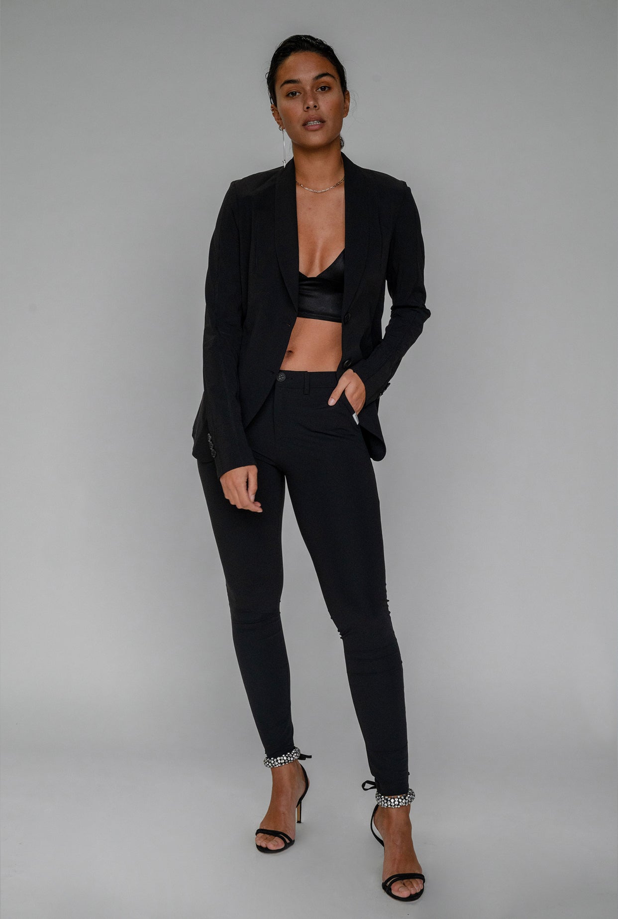 PENN&INK N.Y Hose Rosy Anthrazit Travel-Quality Straight Fit Model