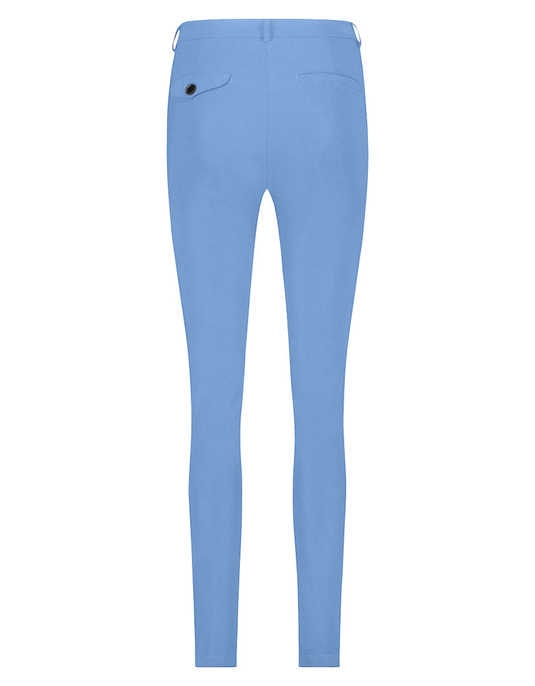 PENN&INK N.Y Hose Rosy River Blau Travel-Quality Straight Fit Rückseite