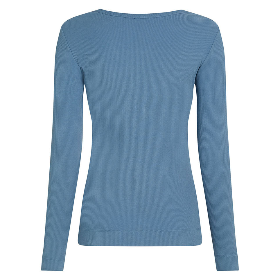 PENN&INK N.Y Longsleeve Ripp-Baumwolle Water Denim Rückseite