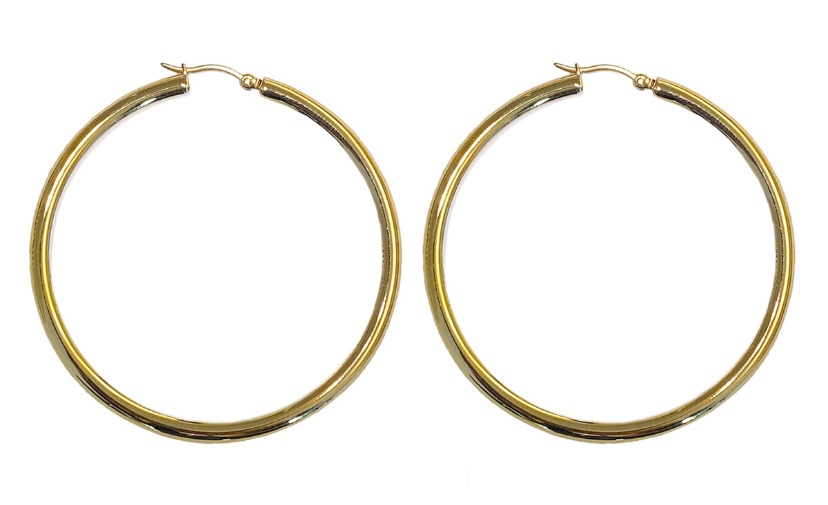 ZAG Bijoux Creolen Edelstahl Gold Plattiert 60 mm