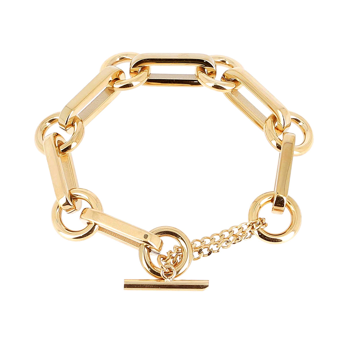 ZAG Bijoux Gliederarmband Edelstahl Vergoldet T-Bar Verschluss