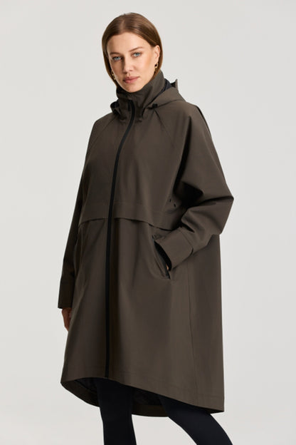 Deblon Sports | Mantel | Romy Raincoat | Dusk Brown