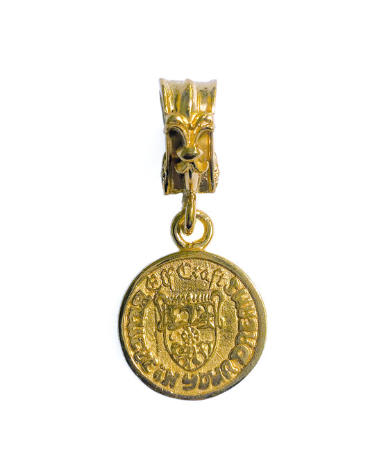 ELFCRAFT | Anhänger | Coin S 2 | Believe in Your Dreams | Gold Plattiert