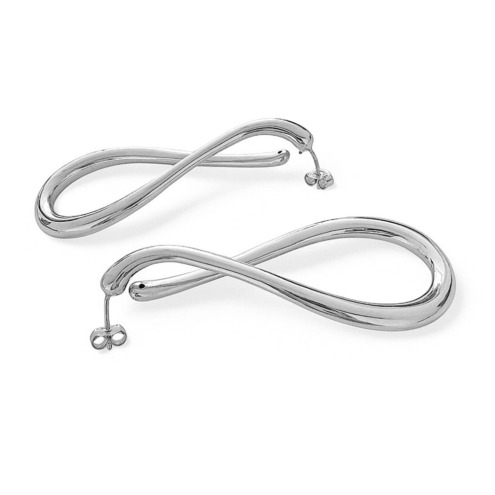 Creolen | Sterling Silber Rhodiniert | S-Unit