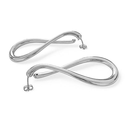 Creolen | Sterling Silber Rhodiniert | S-Unit