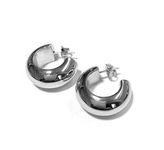 Ultima Edizione | Creolen 925 Sterling Silber Rhodiniert
