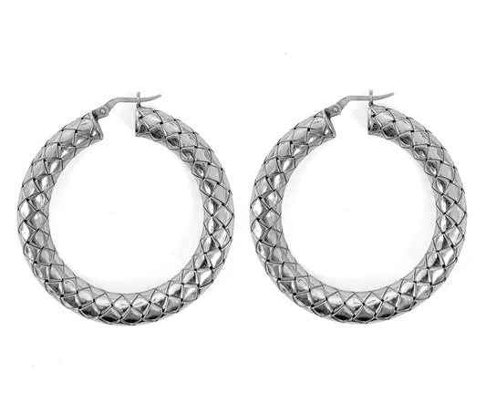 Ultima Edizione | Creolen Grid 925 Sterling Silber