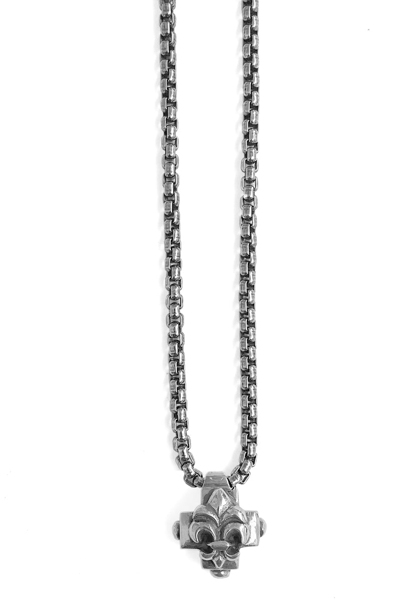 ELFCRAFT | Anhänger Kreuz | Pendant Greek Cross Facetted With Lily - Hole