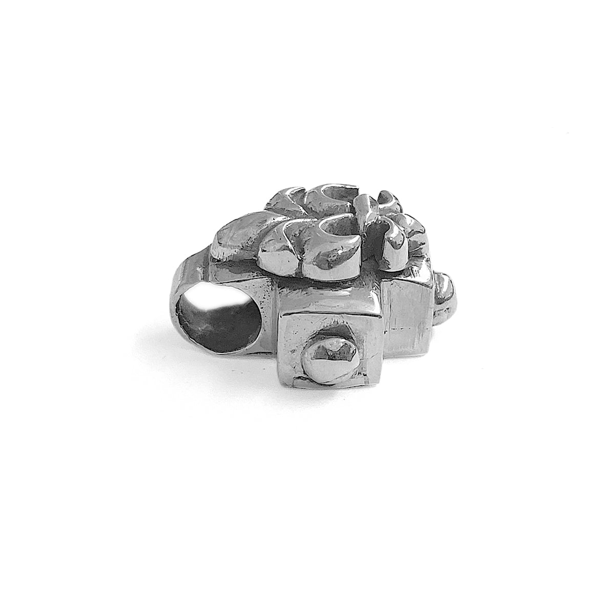 ELFCRAFT | Anhänger Kreuz | Pendant Greek Cross Facetted With Lily - Hole