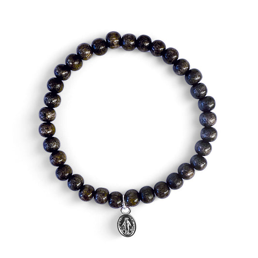 ESCAPULARIO | Holzperlenarmband | Madonna