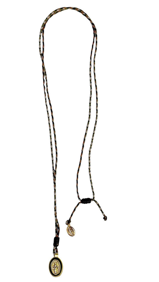 ESCAPULARIO | Kette String Madonna | Black | Blue