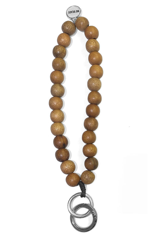 ESCAPULARIO | Schlüsselanhänger | Handykette kurz | MO`BEADS Wood | Natur