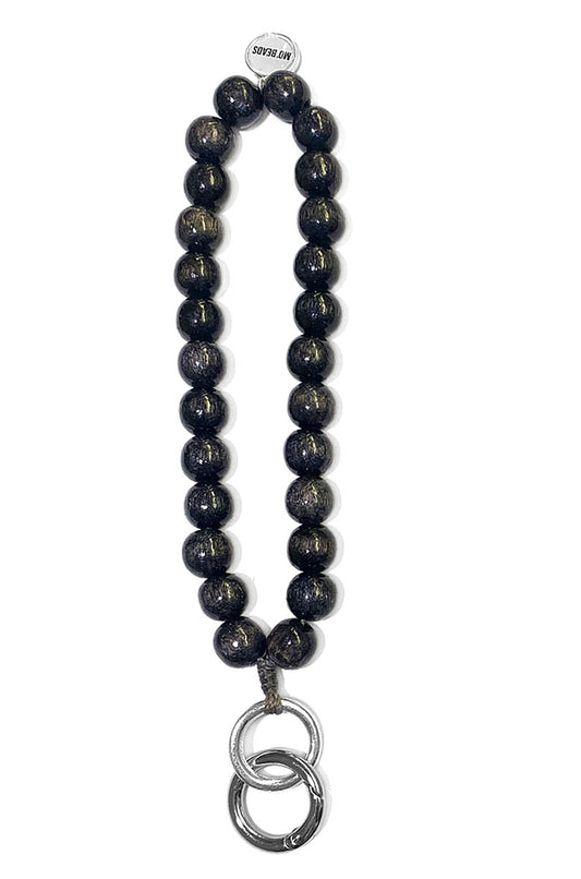 ESCAPULARIO | Schlüsselanhänger | Handykette Kurz | MO`BEADS Wood | Grey