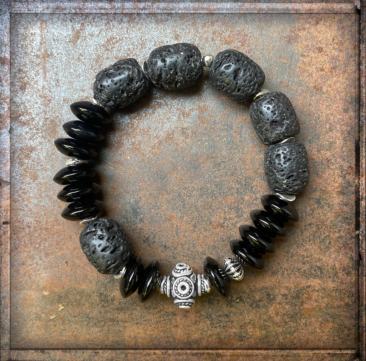 Armband | ETHNO | Lava & Onyx