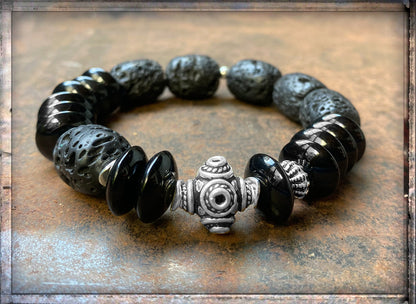 Armband | ETHNO | Lava & Onyx