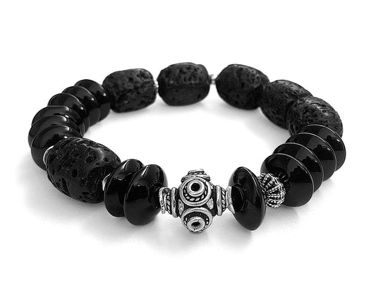 Armband | ETHNO | Lava & Onyx