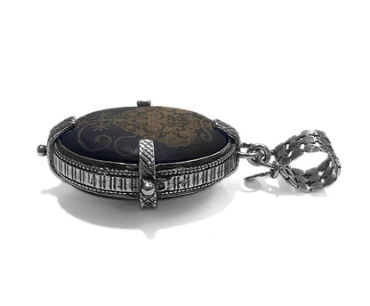 Gem Kingdom Anhänger Doppelseitig Herz-Motiv Horn Bohemian Kristallglas Sterling Silber