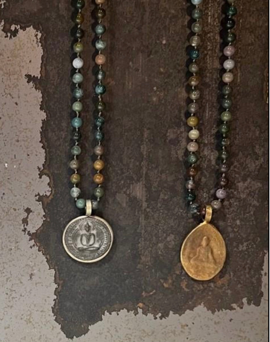 ICON | Kette Buddha30 | Indian Agate