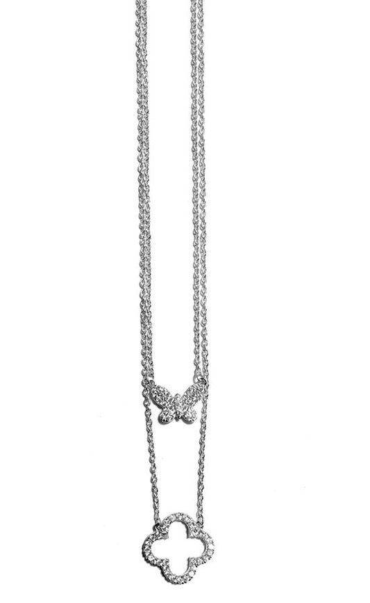 Ultima Edizione | Kette Butterfly & Cleef | Pavé