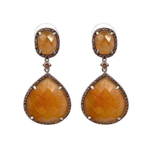 Ultima Edizione | Ohrringe Natural Stones | Amazonit Light Orange