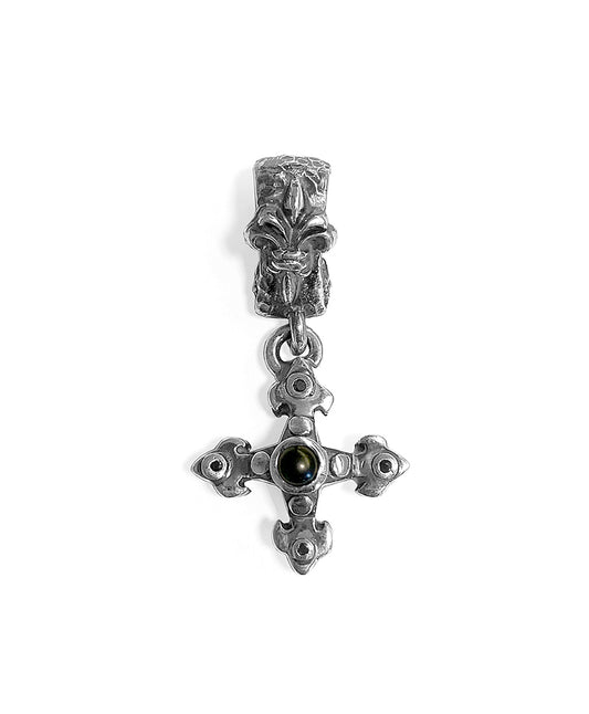 Elfcraft | Anhänger | Blades Cross S | Body Onyx | 4 Small Diamonds