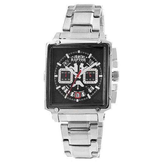 Raptor Chronograph Oscar Limited Eckig Edelstahlarmband 
