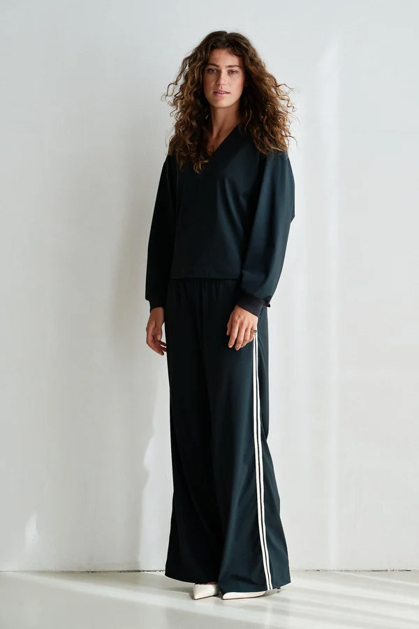 PENN&INK N.Y | Hose Stripe | Travel-Quality | Tabac Ecru | Antra Ecru