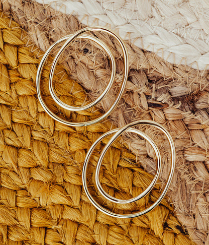 ZAG Bijoux Große Statement Ohrringe Ring-Design Edelstahl Silber