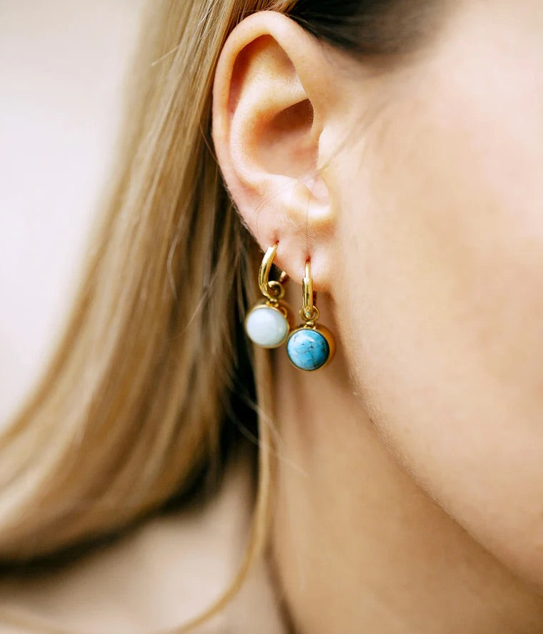 ZAG BIJOUX | Creolen | Small | Chakra Manipura | Apatite