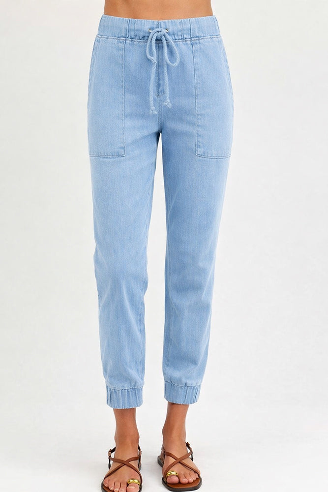 Bella Dahl Denim Hose Pocket Jogger Jeans Lyocell Tencel Detail