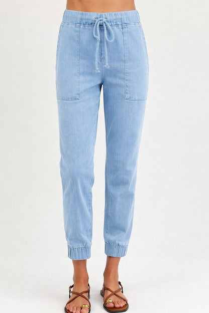 Bella Dahl Denim Hose Pocket Jogger Jeans Lyocell Tencel Detail