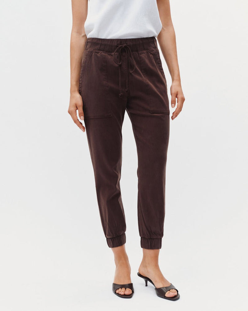 Bella Dahl Hose Pocket Jogger Soft Touch TENCEL™ Mix Chestnut Brown Braun Model 2