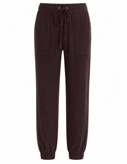 Bella Dahl Hose Pocket Jogger Soft Touch TENCEL™ Mix Chestnut Brown Braun