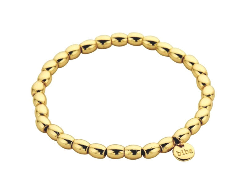 Biba Armband Vergoldet Elypsen Dehnbar
