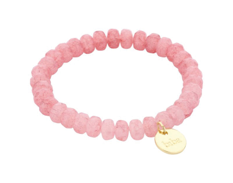Biba Armband Kristallperlen Facettiert Rosa