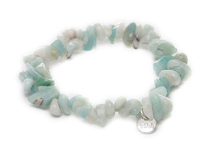 Biba Armband Naturstein Nuggets Aqua ehnbar