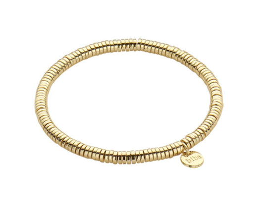 Biba Trend Armband Gold Plattiert Dehnbar Stacking Beads