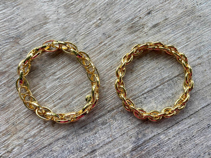 Biba Erbsarmbaender Vergoldet Dehnbar Nickelfrei Stacking-Look