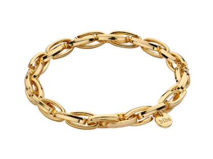 Biba Erbsarmband Oval Gold Plattiert Dehnbar