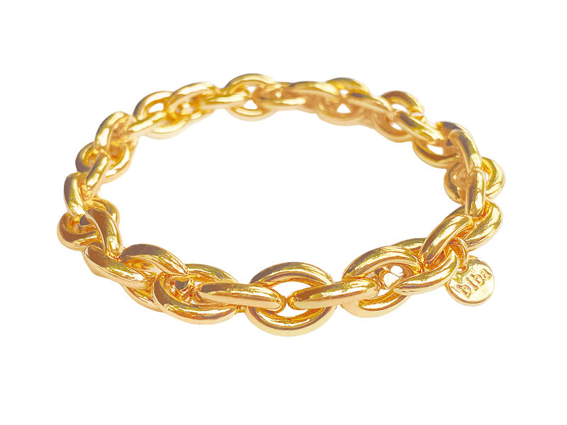 Biba Erbsarmband Vergoldet Dehnbar Nickelfrei Stacking-Look