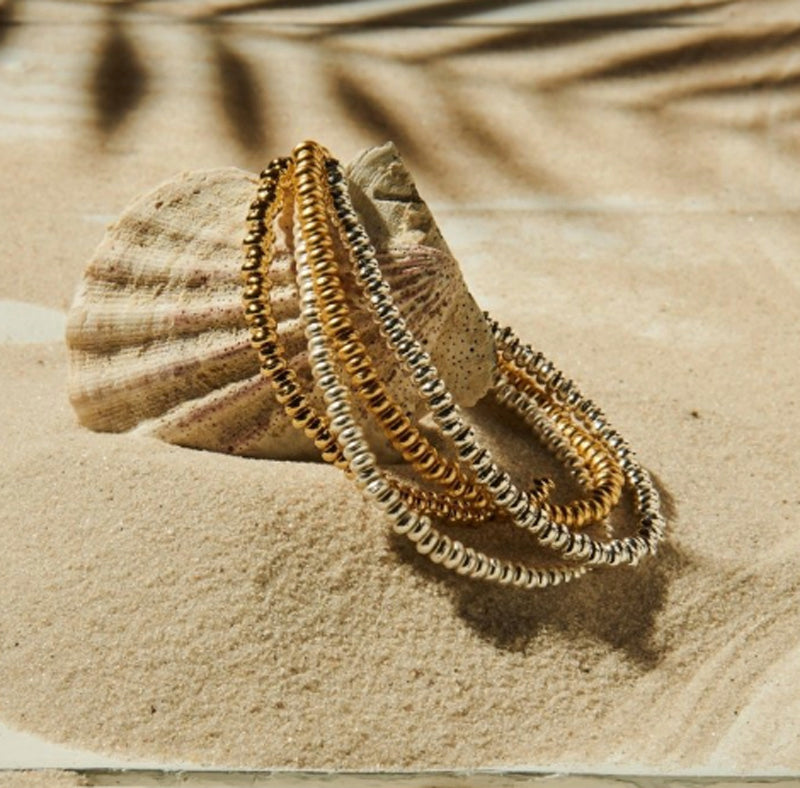 Biba Trend-Armbänder Vergoldet Versilbert Dehnbar Stacking Beads