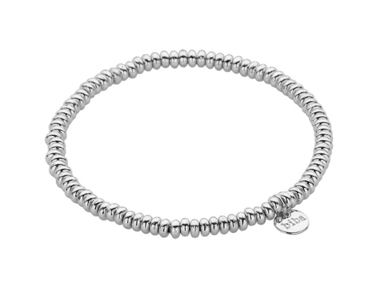 Biba Trend-Armband Versilbert Dehnbar Stacking Beads